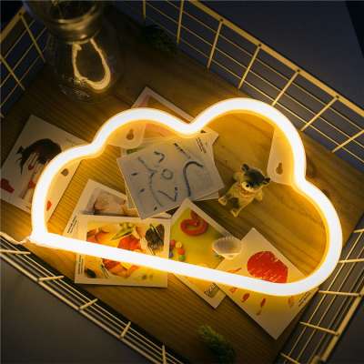 Factory Price Amazon Hot Sale Led Neon Light Cloud Neon Sign Light / USB Pendant Cloud Neon Light Sign